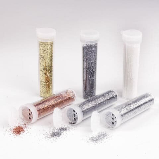 Глиттер для декора НАБОР МЕТАЛЛИК 6 цветов по 6,5 грамм