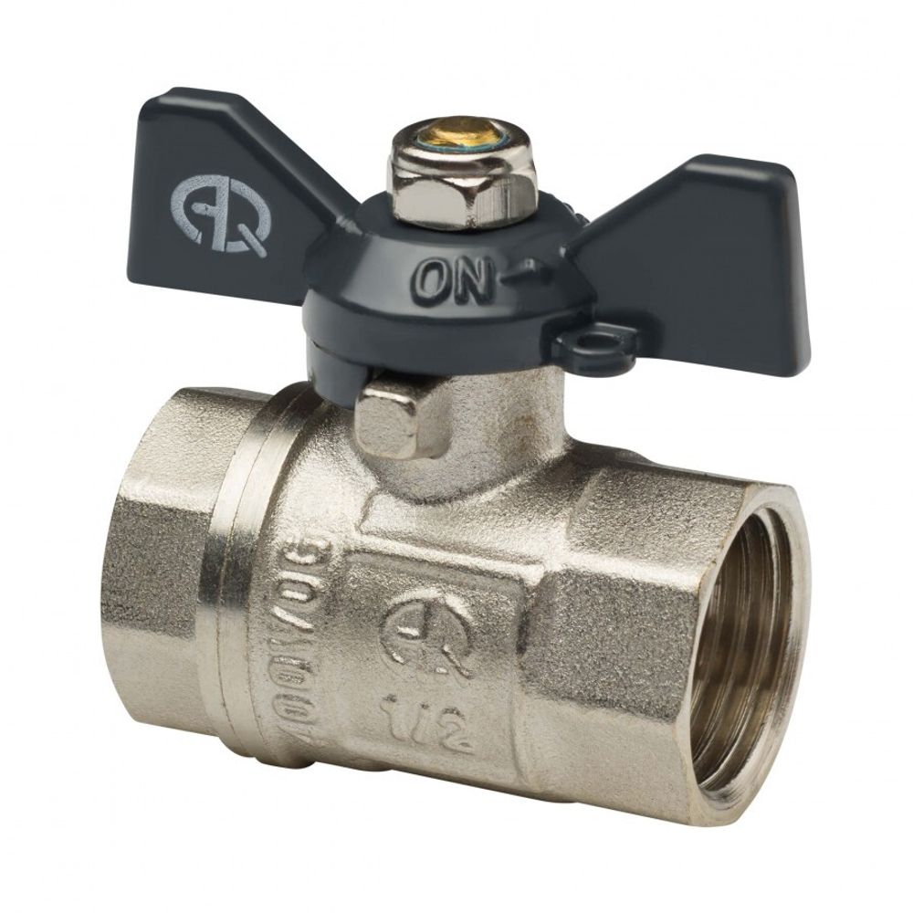 Кран шаровый AQUALINK Г/Г 3/4" бабочка 1156
