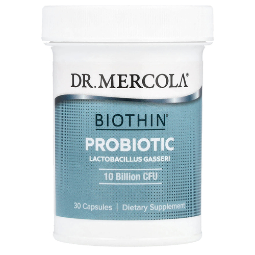Dr. Mercola, пробиотик Biothin®, лактобактерии гассери (Lactobacillus Gasseri), 250 мг (10 млрд КОЕ), 30 капсул