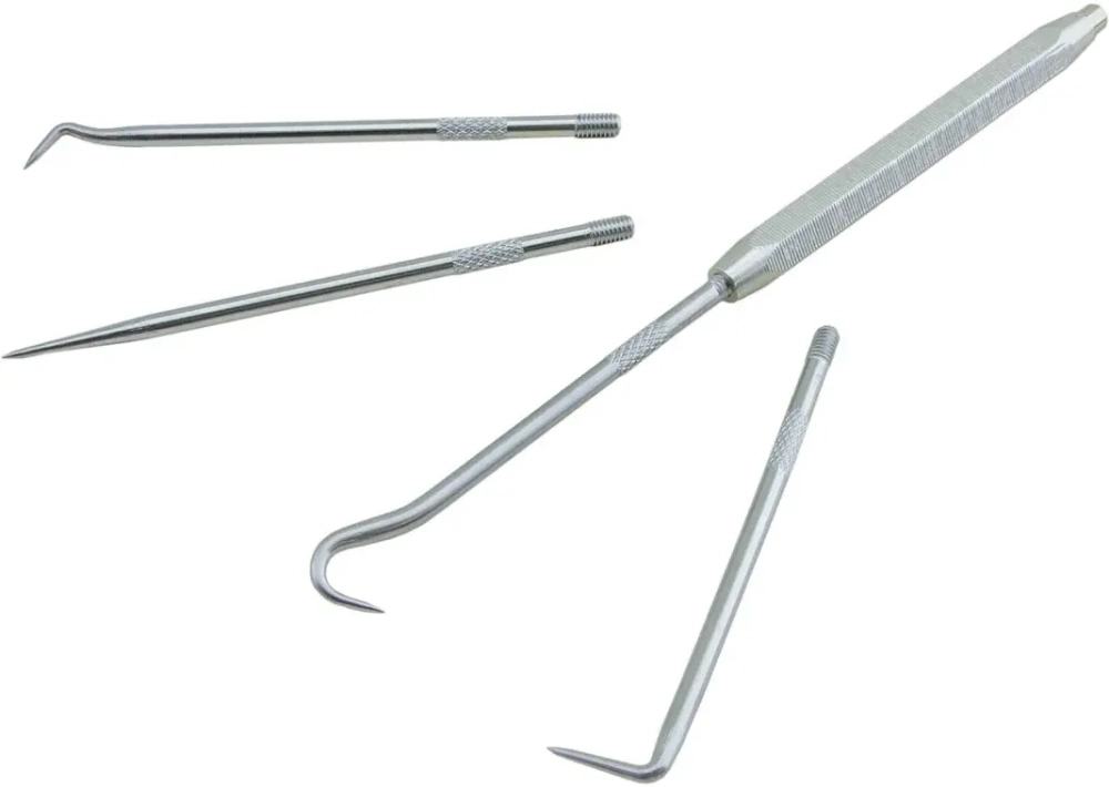 Набор крючков для демонтажа сальников и уплотнителей, 5 предметов, ZIPMEND