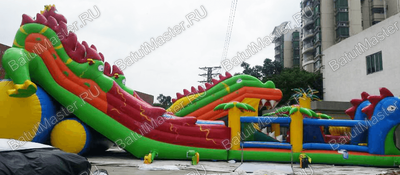 Коммерческий надувной батут "Змей Горыныч 3" 23*11*10 м
