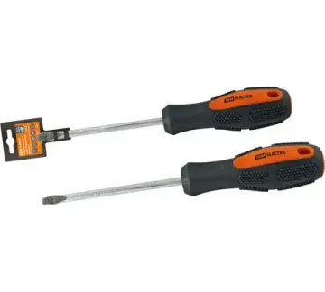 Отвертка шлицевая двухкомпонентная, CR-V тип SL6.0x100, серия "Алмаз" TDM