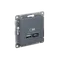 Розетка USB AtlasDesign тип A+C 45Вт QC PD высокоскор. ЗУ механизм грифель SE ATN000729