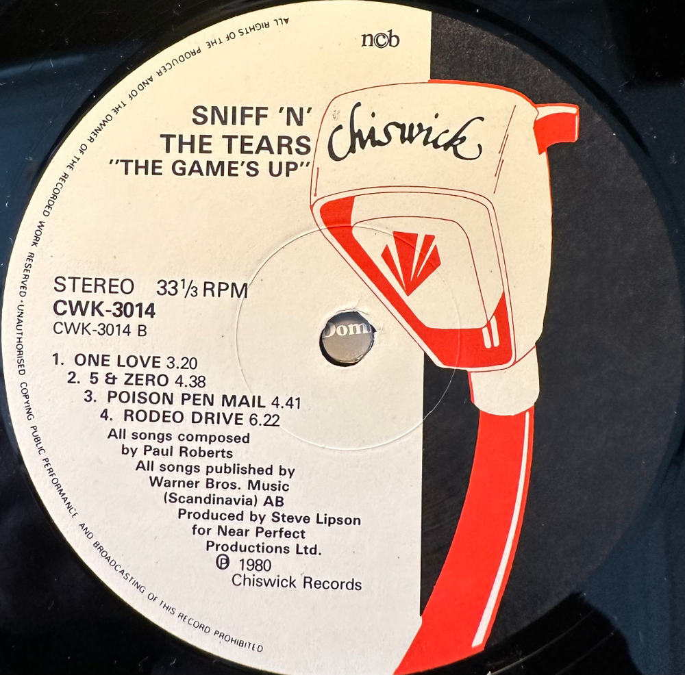 Sniff 'n' the Tears - The Game's Up (Скандинавия 1980г.)