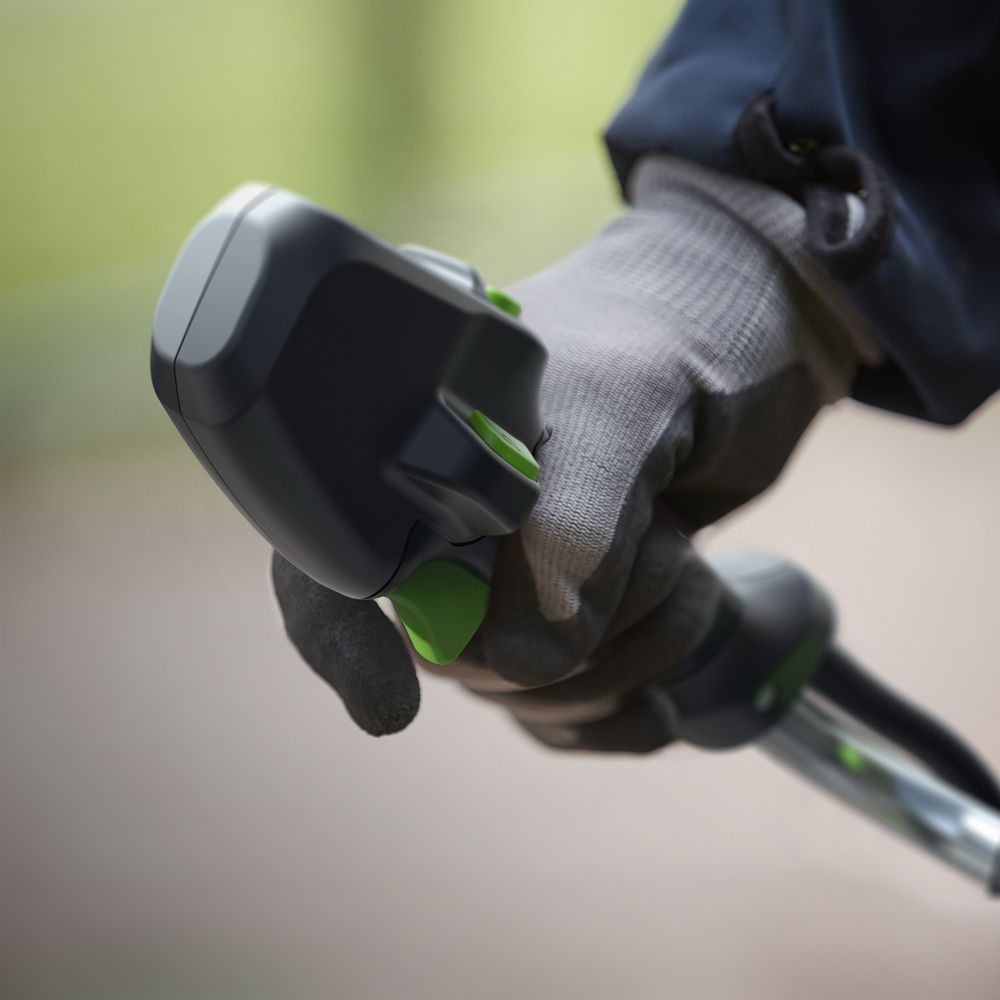 Триммер аккумуляторный Greenworks TB201H, Арт. 2112407, 82V, 2,0 кВт, 46 см, c трехлопастным ножом и кусторезом, бесщеточный, без АКБ и ЗУ