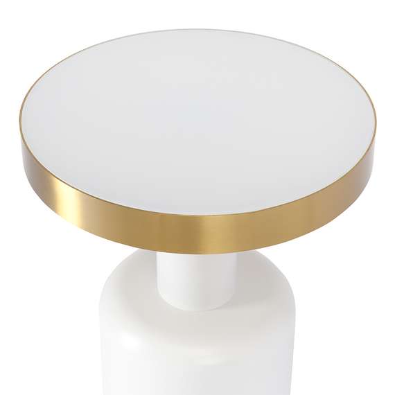 Журнальный столик Froud, Ø35х51 см, белый