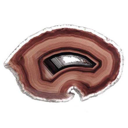 Срез агат красно-бурый 58.0гр.