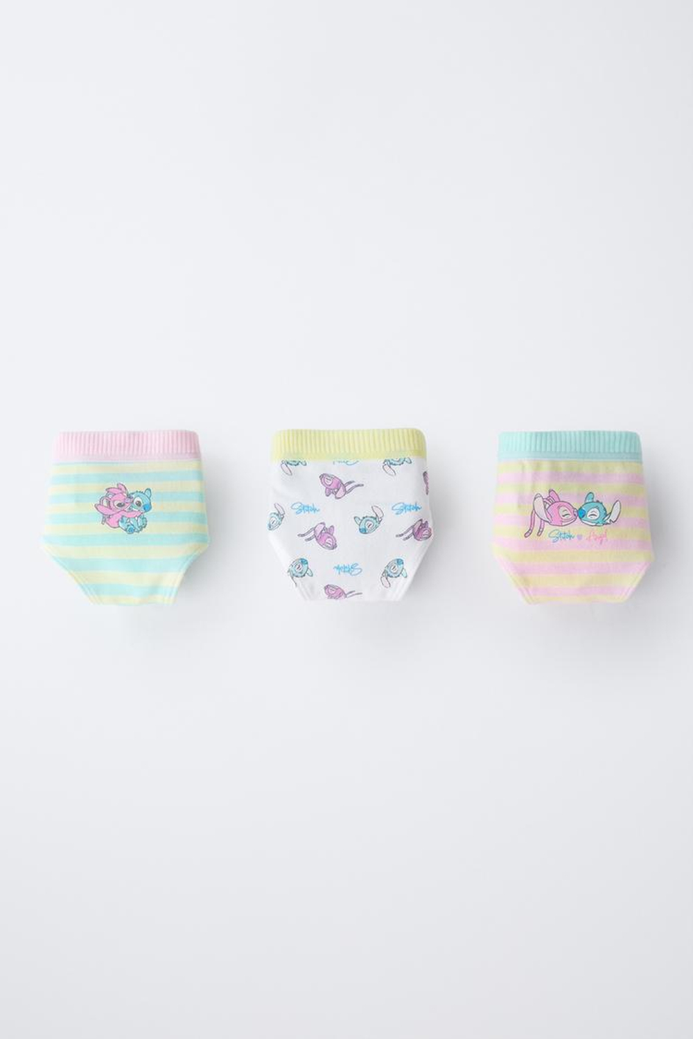 ZARA НАБОР ИЗ ТРЕХ ТРУСОВ LILO & STITCH © DISNEY, РАЗНОЦВЕТНЫЙ