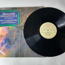Винтажная виниловая пластинка LP Brahms Брамс, Halle Orchestra, James Loughran Симфония Symphony No.4 In E Minor (Англия 1974)