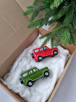 Елочная игрушка "Машинка УАЗ"