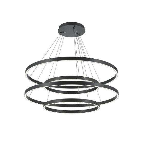 Люстра подвесная светодиодная диммируемая Maytoni Rim MOD058PL-L174BK