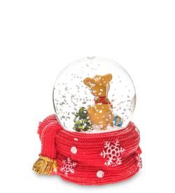 PM-73 Шар со снегом в асс. «Счастливого Рождества!»