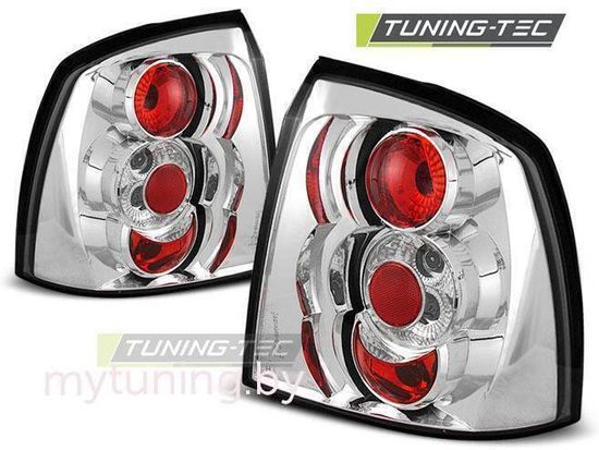 Задние фонари Opel Astra G chrome