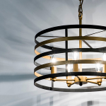 735050 Люстра EPSILON 5х40W E14 ЧЕРНЫЙ/ЗОЛОТО