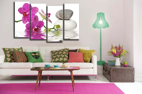 Модульная картина "Орхидея в воде"