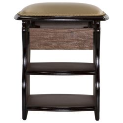 Табурет с ящиком Марта темно-бежевый