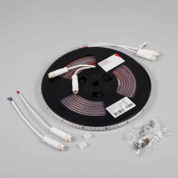 Светодиодная лента герметичная SPI-PS-A120-12mm 24V White6000-PX6-BPT (11 W/m, IP67, 2835, 5m) (Arlight, бегущий огонь) 049445