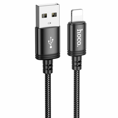 Кабель USB HOCO X89 Wind charging Lightning, 1м (чёрный)