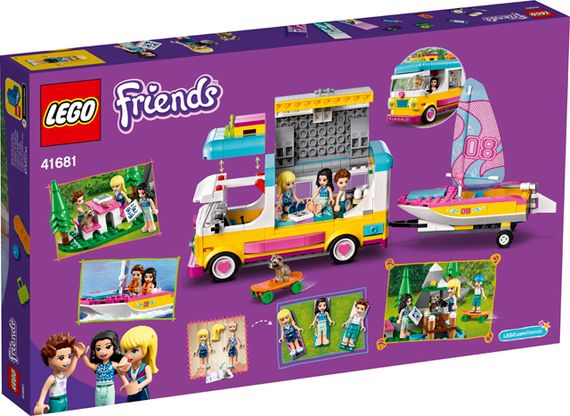 Lego Friends Forest Camper Van and Sailboat