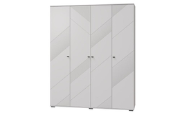 КАШЕМИР Шкаф с 4х дв. (ш1802*г577*в2213мм), Кашемир/Сантьяго