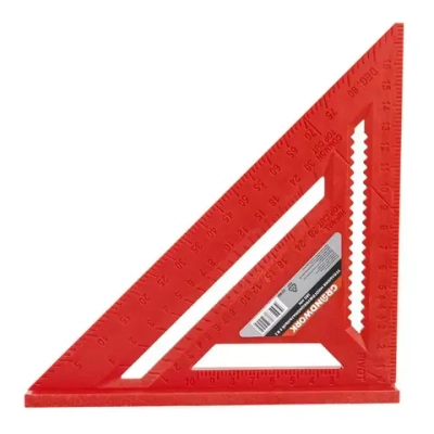 Угольник разметочный 180мм "тип Свенсона", метрический GRANDWORK 22180 нейлон