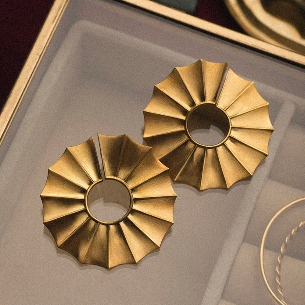 Серьги СОЛНЦЕ позолота