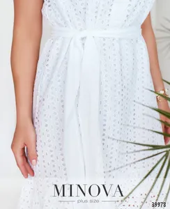 Платье 3146B-белый Minova