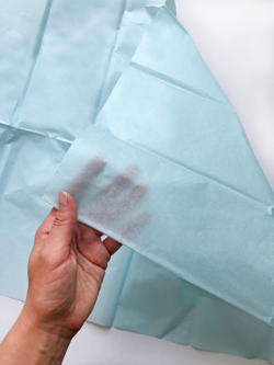 Бумага тишью 50 х 66 см (10 листов), светло-голубой