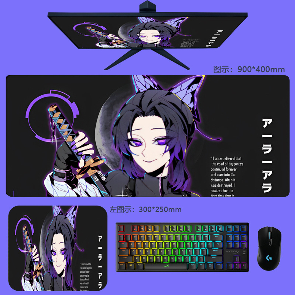 Большой коврик для мыши "Waifu" 90х40 см