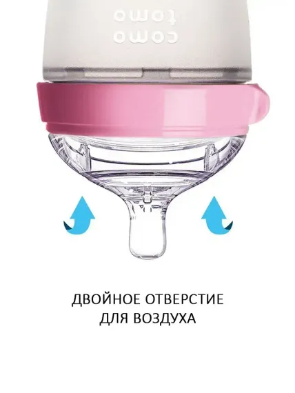 Антиколиковая бутылочка Comotomo Розовая 250 мл