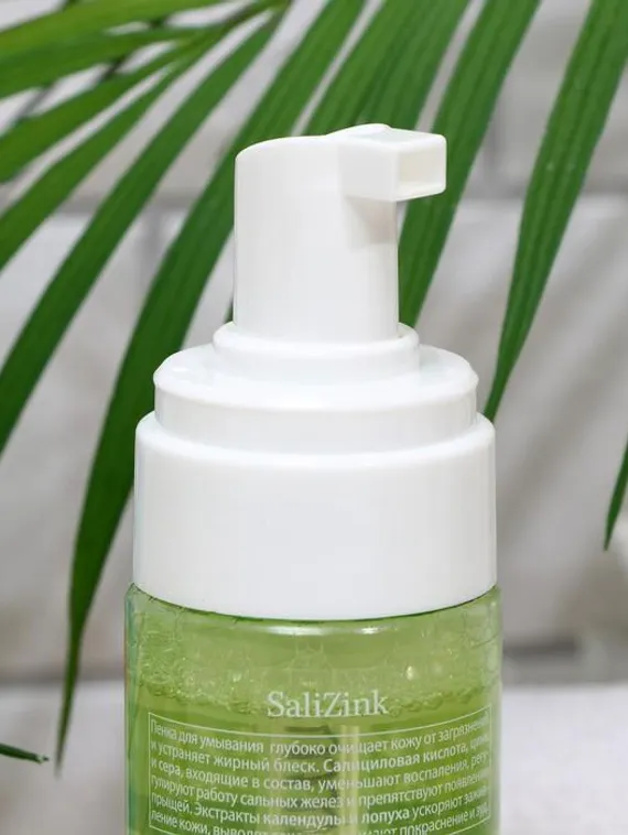 Пенка для умывания Салицинк с цинком и серой для жирной и комбинированой кожи, 160 мл