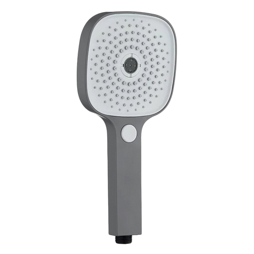 4011-3 Лейка для душа графит 12*26см (4-функций, кнопка) HANSEN (50/1шт)