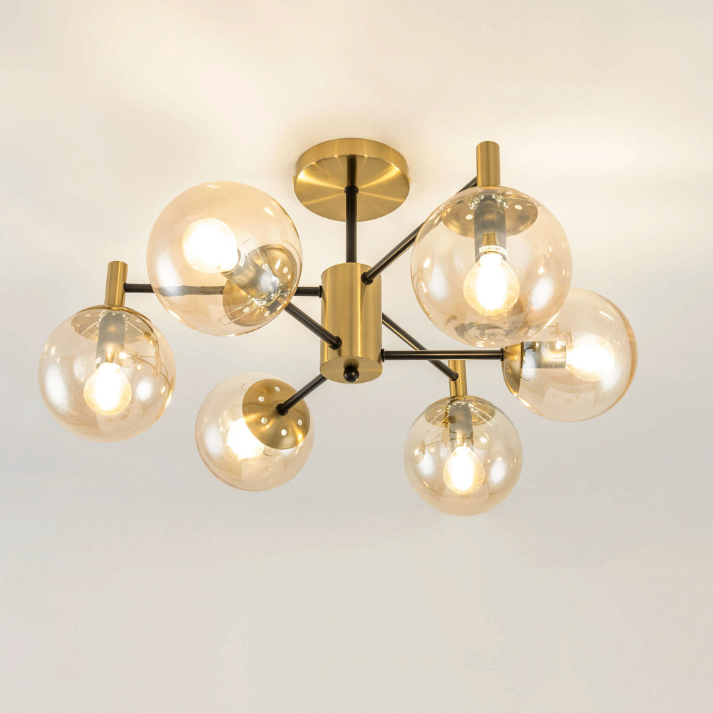 Citilux Шарлиз CL143163 Люстра на штанге Бронза