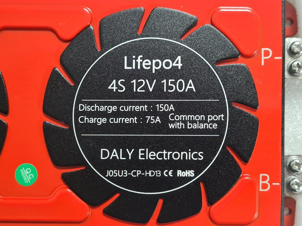 Плата контроля BMS LiFePO4 4S 12V 150A