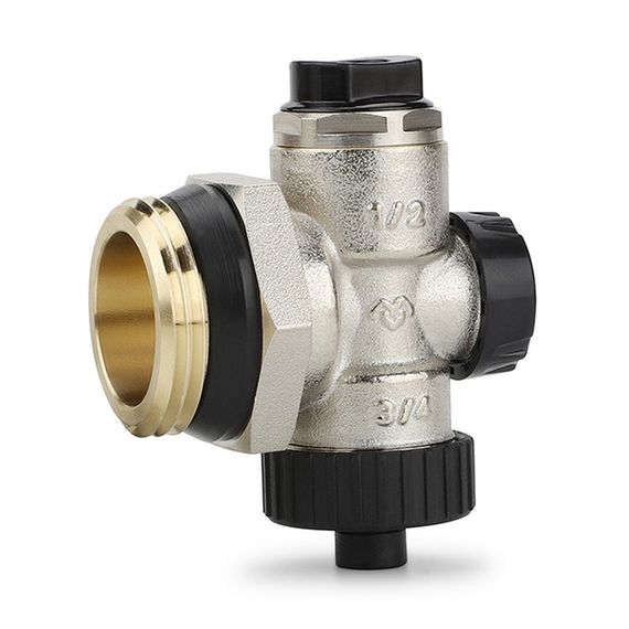 Группа концевая для коллектора VARMEGA VM15906 НР 1 с др.вентилем и руч. воздухотв. — (1)