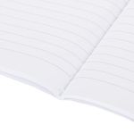 Тетрадь 48 л. в линию обложка кожзам под рогожку, сшивка, A5 (147х210мм), СЕРЫЙ, BRAUBERG HARMONY, 403836