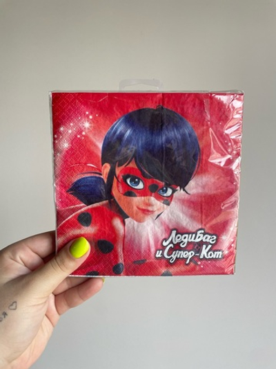 P Салфетки Леди Баг 33х33, 12 шт.