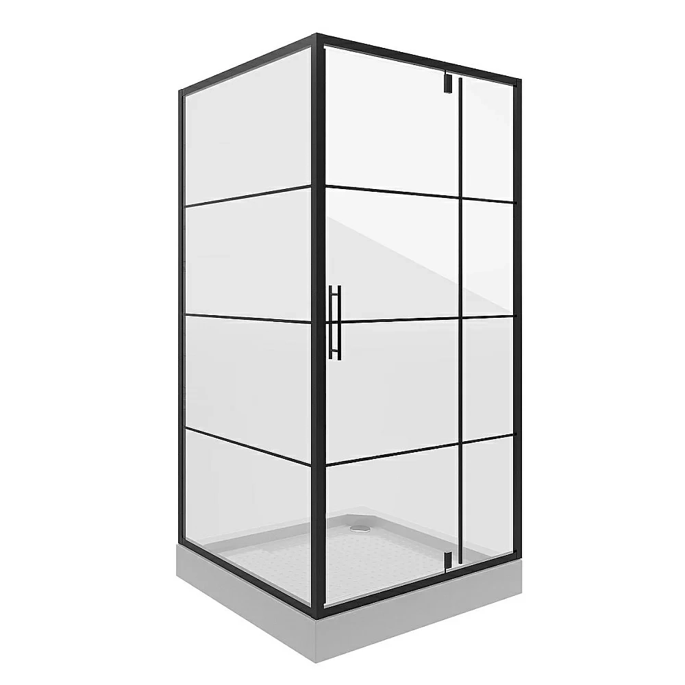 Душевой уголок Niagara Nova NG-0290-08 BLACK 90х90