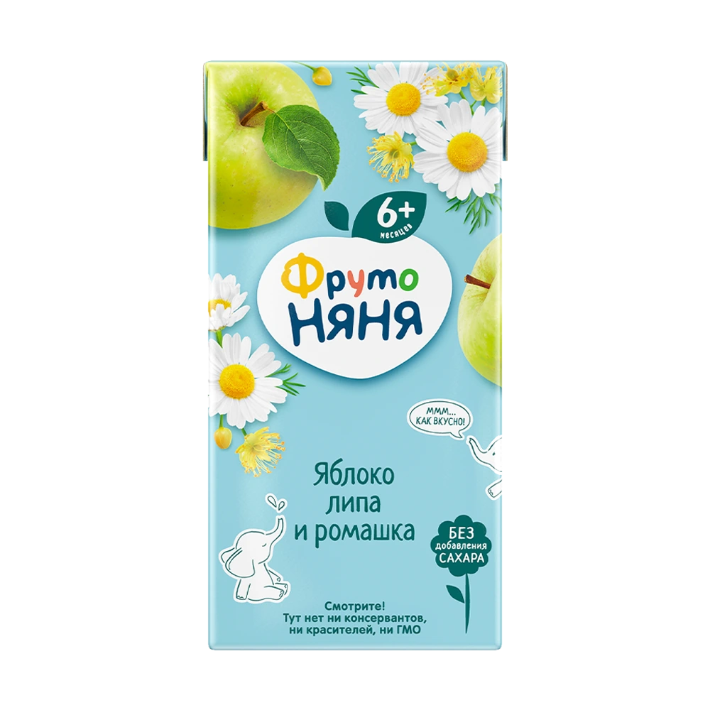 Сок Фруто Няня Яблоко-липа и ромашка 0,2 л