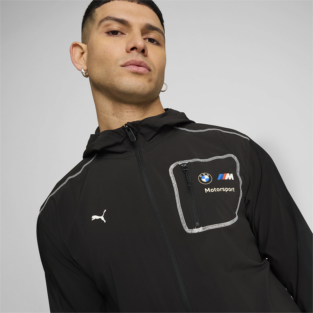Мужская ветровка PUMA BMW MMS PANNELED FZ HOODIE