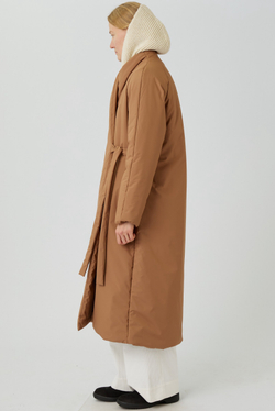 Зимнее пальто на запах из песочной мембраны