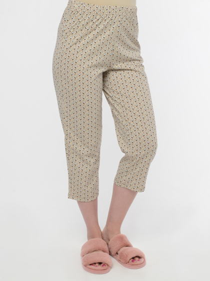 Бриджи Д-5Х/бежевый-птички