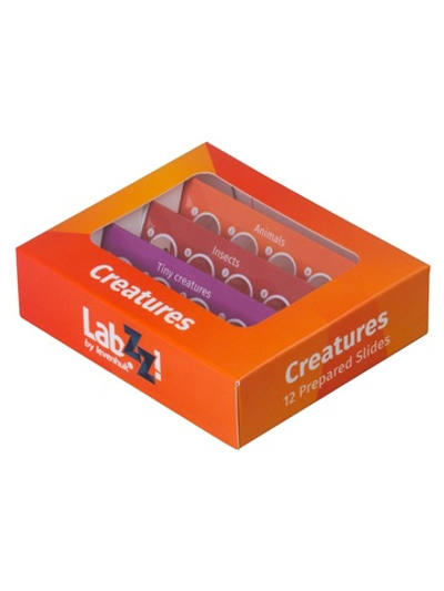 Набор микропрепаратов Levenhuk LabZZ C12, существа