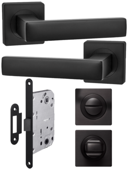 Фурнитура для межкомнатных дверей с замком OPTIMA