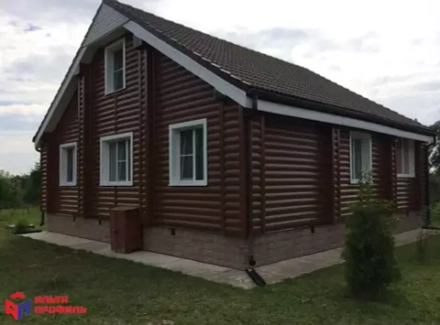 БЛОКХАУС Премиум Однопереломный Орех темный ВН-01 3100х202мм 0,63м2