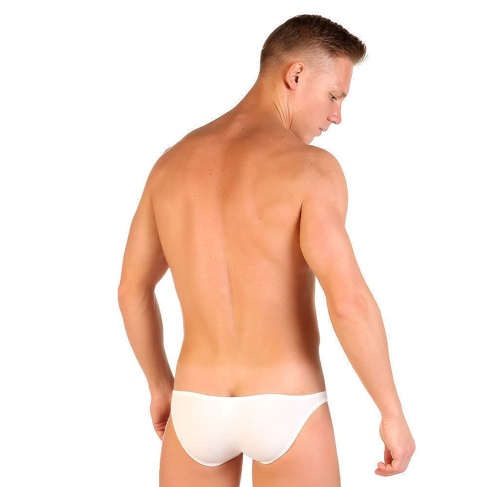 Хлопковые трусы-слипы с заниженной посадкой (Размер: M) (Цвет: аквамариновый)