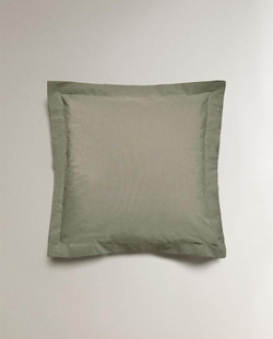 ZARA HOME ХЛОПКОВАЯ НАВОЛОЧКА В ПОЛОСКУ, ЗЕЛЕНЫЙ