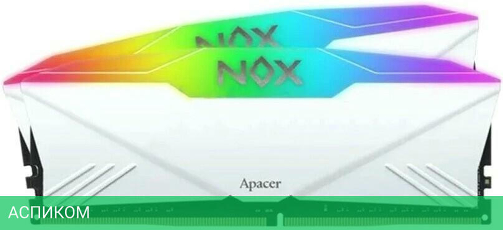 Оперативная память Apacer NOX RGB White Gaming Memory 32GB DDR4 (AH4U32G36C25YNWAA-2)