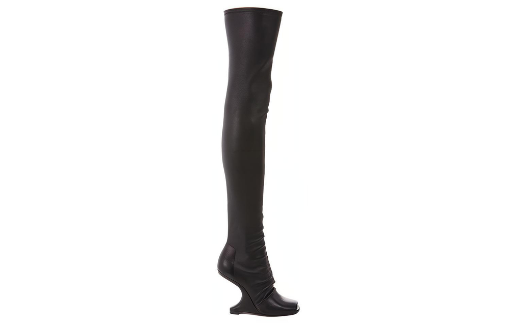 RICK OWENS/RO Cantilever Over The Knee Boots 11cm Women"s Black