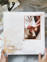 Фотоальбом на 500 фото 10х15 см, пластик. листы , кольца only married Новобрачные